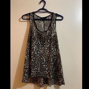 Forever 21 Animal Print Tank Top